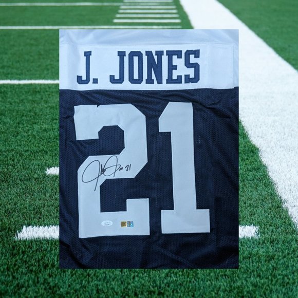 SOLD!! J. Jones Autographed Signed Dallas Cowboys Football Jersey (JSA) - Picture 3 of 4